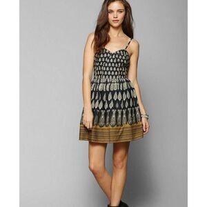 Womens Urban Outfitters Band of Gypsies Fit & Flare Moissanite Boho Dress - Sz M